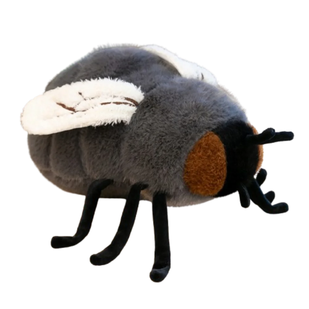 

Новая пушистая плюшевая игрушка-муха, мягкая успокаивающая плюшевая кукла-муха, коллекционная милая мягкая игрушка-животное, декор для праздников и вечеринок