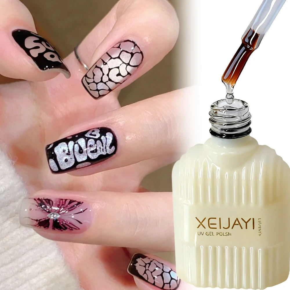 15ml profissional poke base casaco para gel de unhas primer especial para não-remoção arte do prego renda buraco padrão forma gel vernizes de unhas