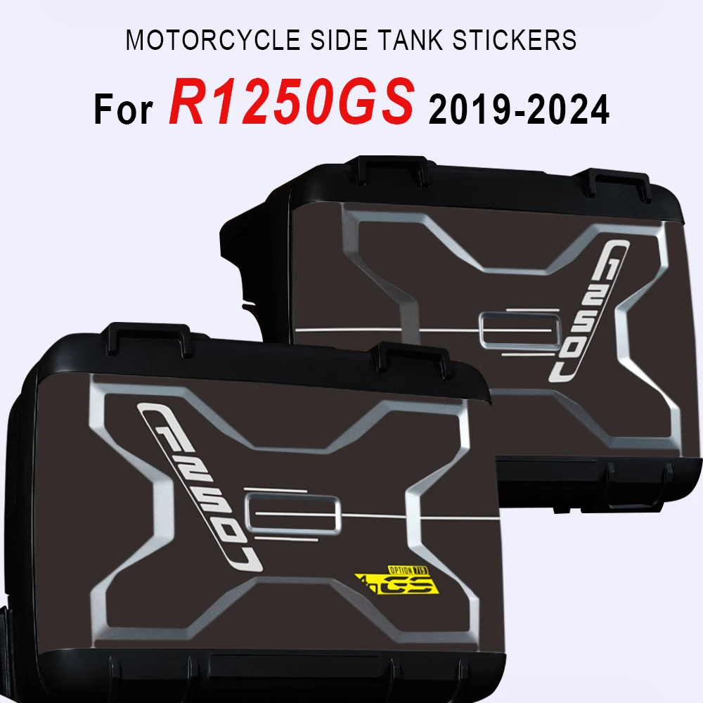 

Наклейки на боковые кофры и декоративные наклейки на багажник для мотоциклов BMW R1250GS (2019-2023, 2024) - серия Vario Case 40 Years