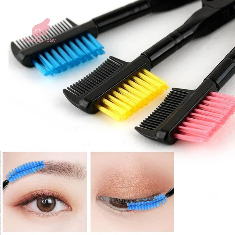 1 Pcs Double Head Foldable Eyebrow Comb Professional Multiple Purpose Eye Makeup Tool Eyebrow Brush Cosmetic Accessories Compact