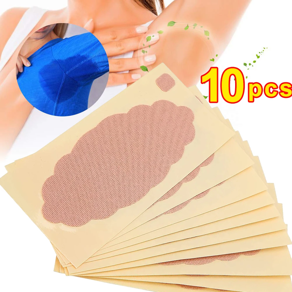 10Pcs/lot Summer Underarm Sweat Pads Armpit Antiperspirant Sticker Deodorants Anti Perspiration Reduce Armpit Foot Sweat Pad