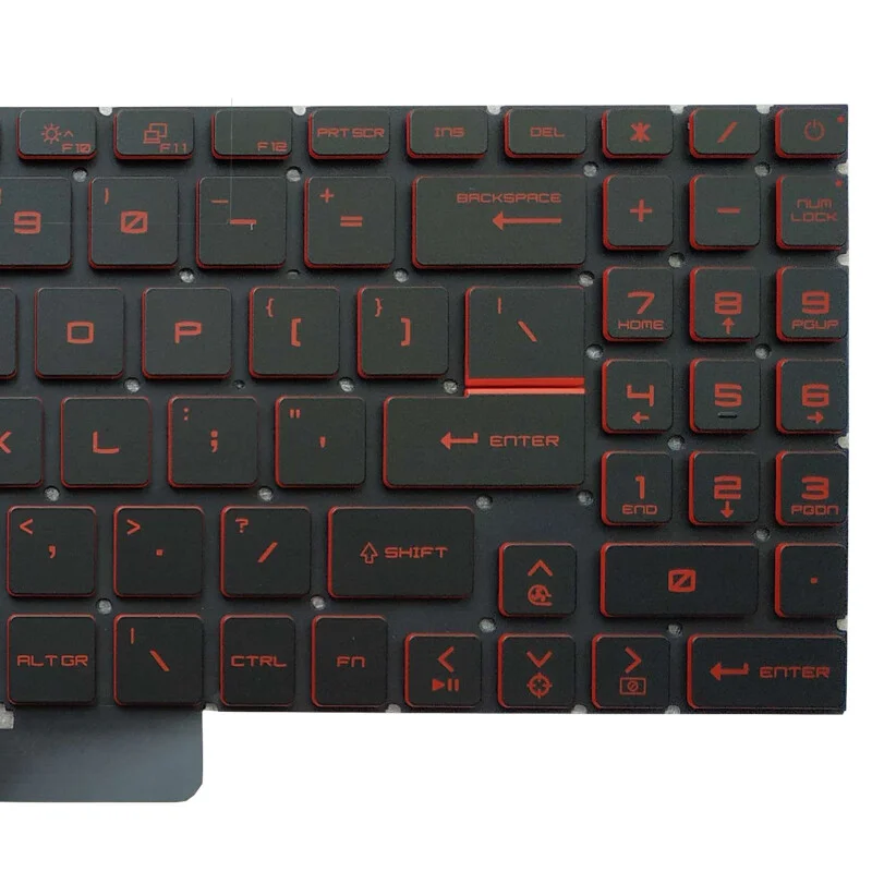 F FOR MSI Sword 15 A11SC A11UE A12VE A12UD A13VF A13U MS-1585 Keyboard US Backlit