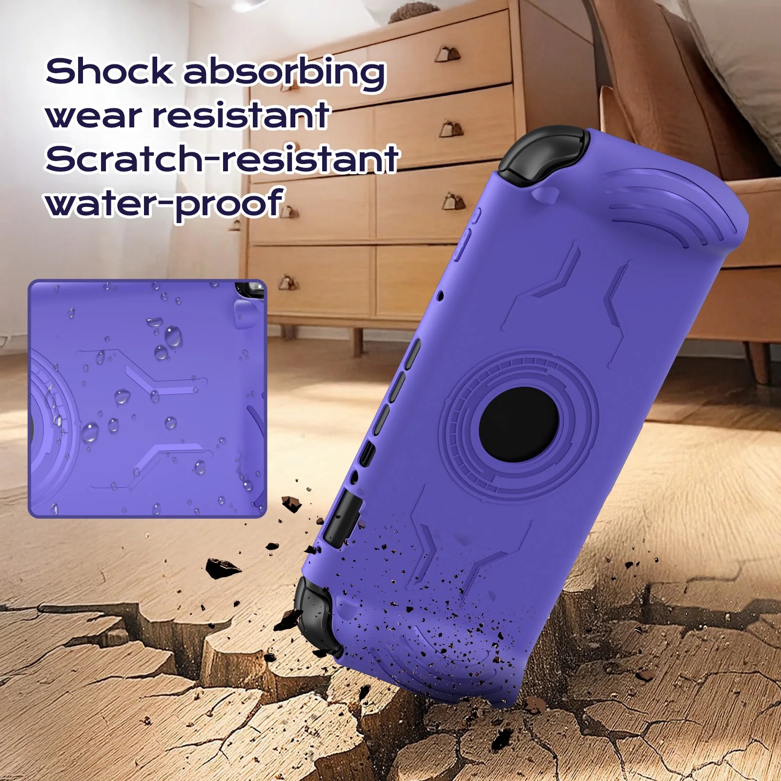 Picture 6: Dockable Protective Case for Nintendo Switch 2 Ergonomic Grip Cover  Shockproof Soft Material Shell For Switch 2 Console