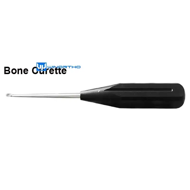 Bone Curette 180mm long Useful for heavy curettage and collection of cancellous bone grafts orthopedic instruments medical