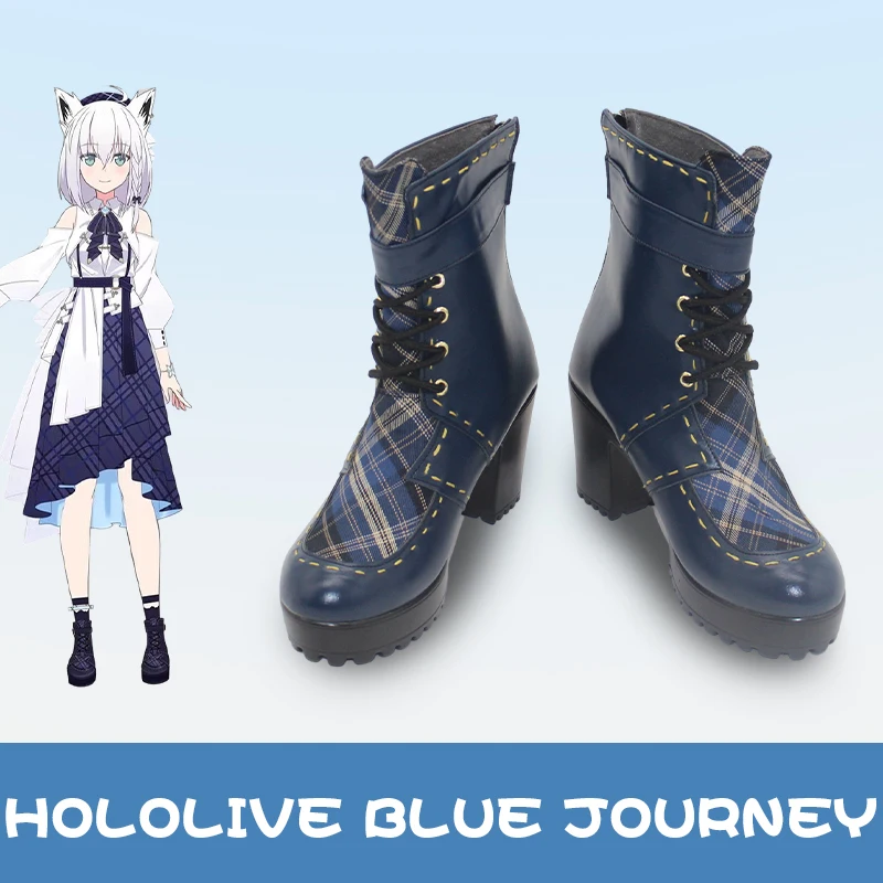 Vtuber hololive Blue Journey Cosplay All Member Hakui Koyori Houshou Marine Cosplay Shoes Role Play Halloween Carnival Costume