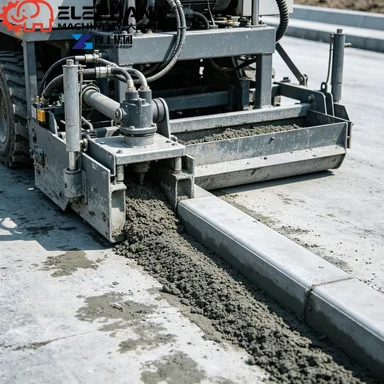Urban Road Concrete Curb Slipform Machine Labor Efficient Single Pass Operation Parking Lot Perimeter Curb