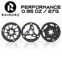 RhinoRC 2.2 inch Narrow Carbon Fiber Aluminum Pro LightWeight RC Car Crawler Wheel Pro Shafty MOA