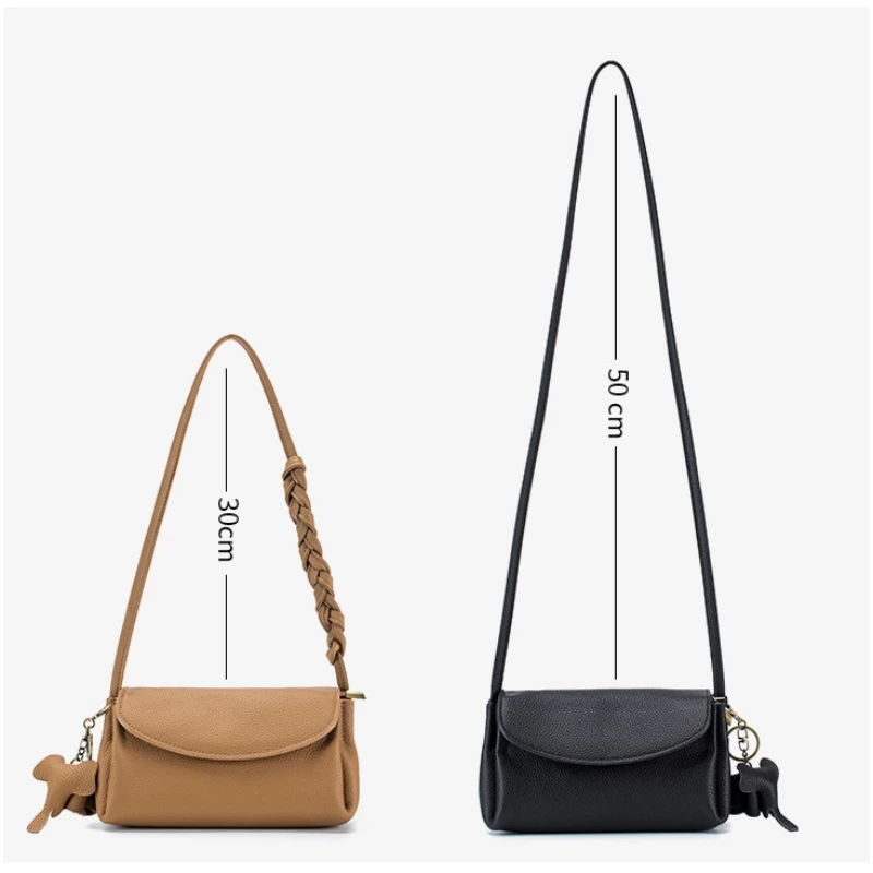 Jedna torba worek na ramię luksusowa ze skóry bydlęcej torba Crossbody z prawdziwej skóry dla kobiet designerska torebka pod pachami etui na telefon