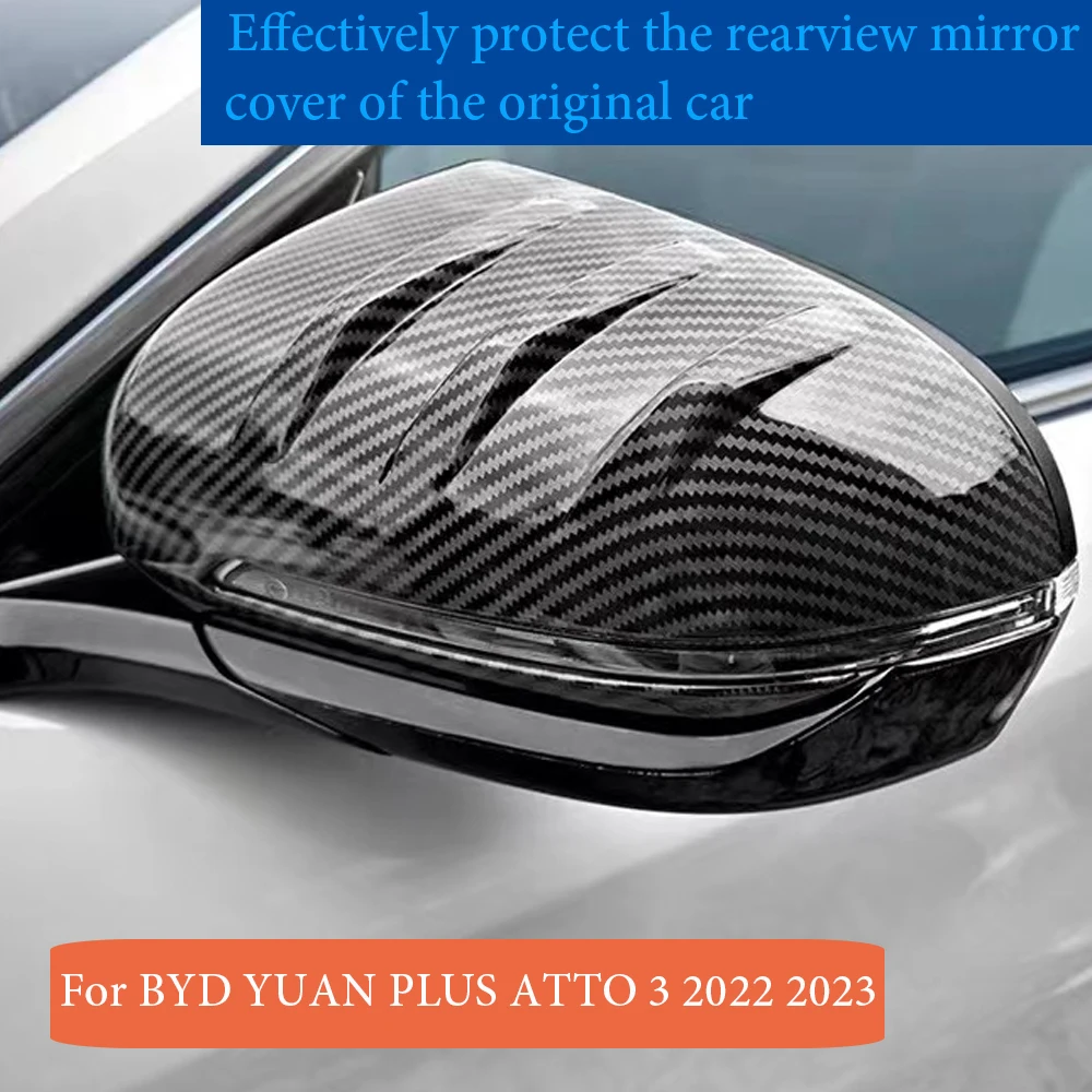 

High quality Rearview Mirror Guard Cover Exterior Decoration Accessory for BYD Atto 3 Yuan Plus 2022-2023 Parts Replacement