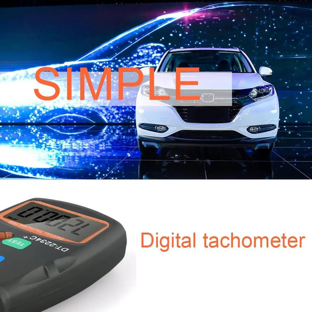 New Digital Laser Photo Tachometer Non Contact RPM Tach Digital Laser Tachometer Speedometer Speed Gauge Engine