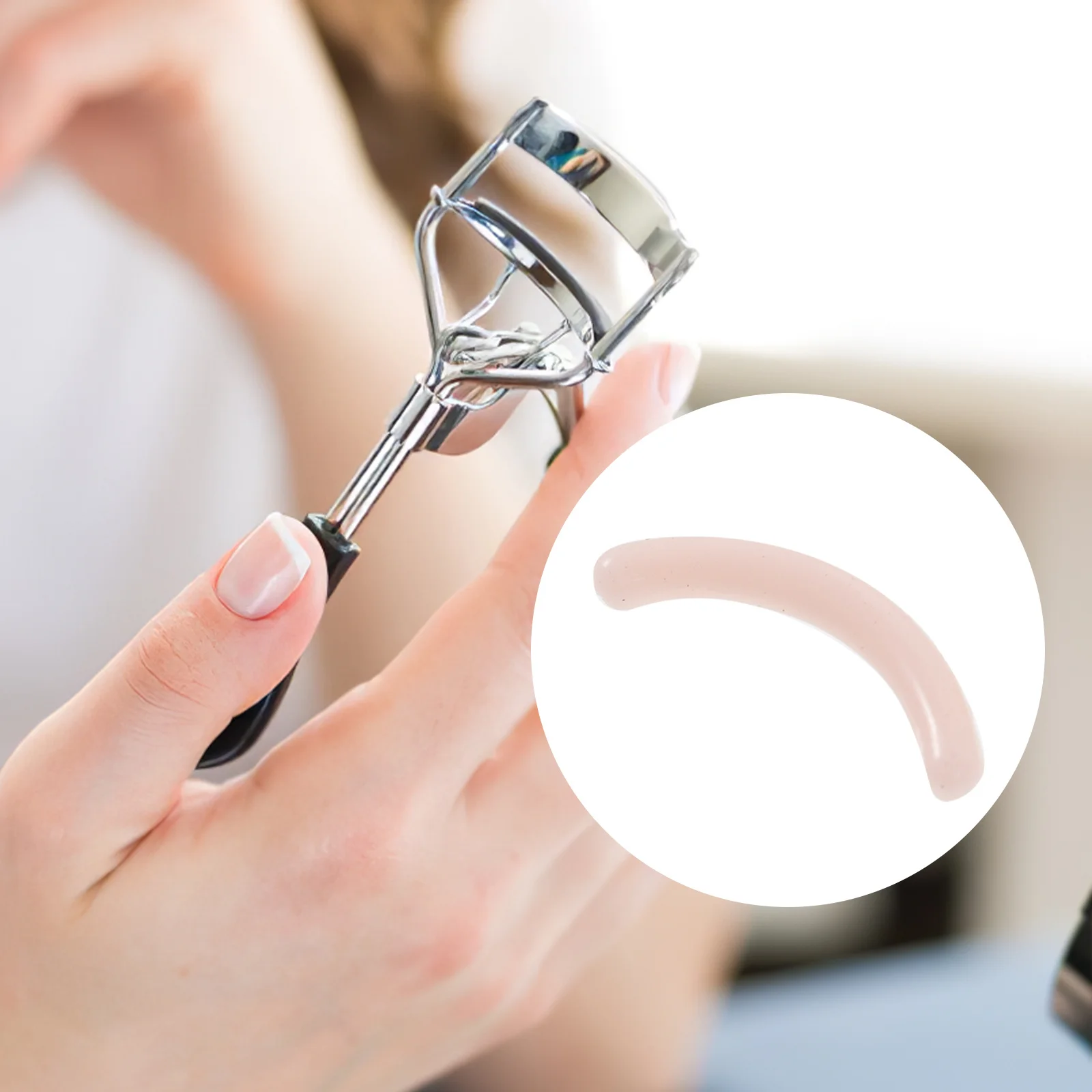 16 قطعة منصات إعادة تعبئة الرموش استبدال وسائد السيليكون قابل للغسل للنساء رمش بكرة الشعر المطاط الملء ماسكارا ملطخة #4