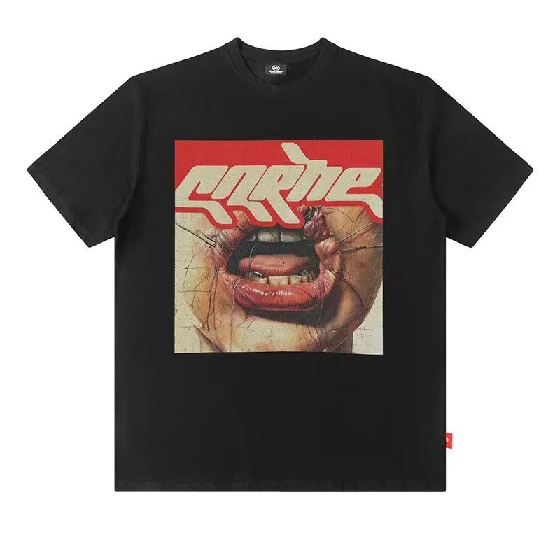 تيشيرتات مطبوعة محاكاة ساخرة أمريكية جديدة لصيف وخريف 2025 ملابس خروج غير رسمية ورياضية بأكمام قصيرة للرجال والنساء #1