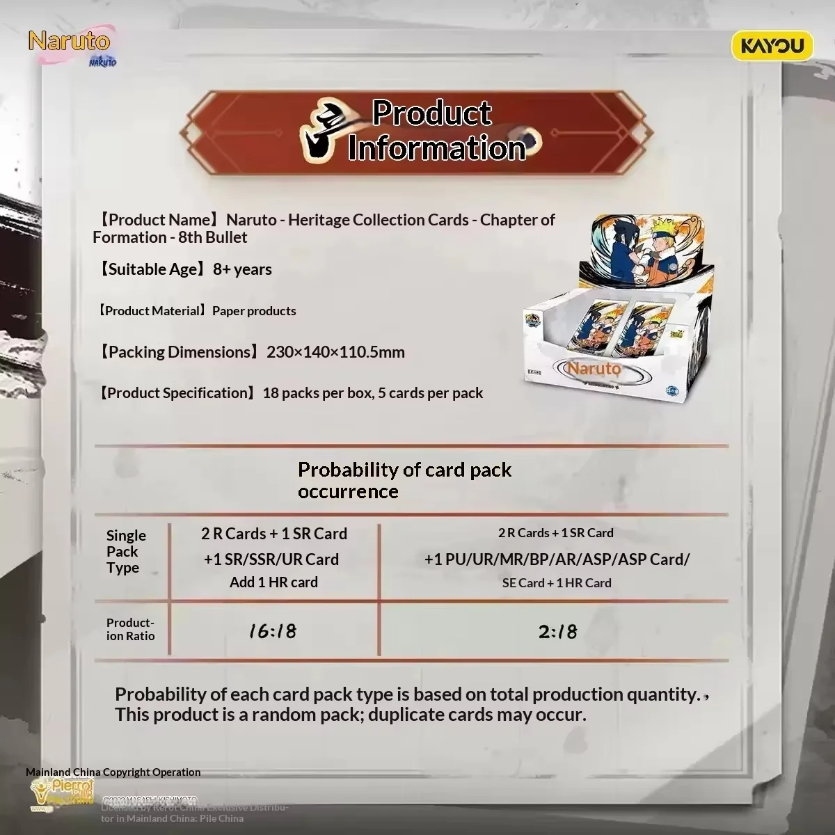 Kayou Naruto Ninja Trading Cards Volume 8 Inheritance Collection Rare Se Minato Naruto Anime Collectible Cards Gifts In Stock