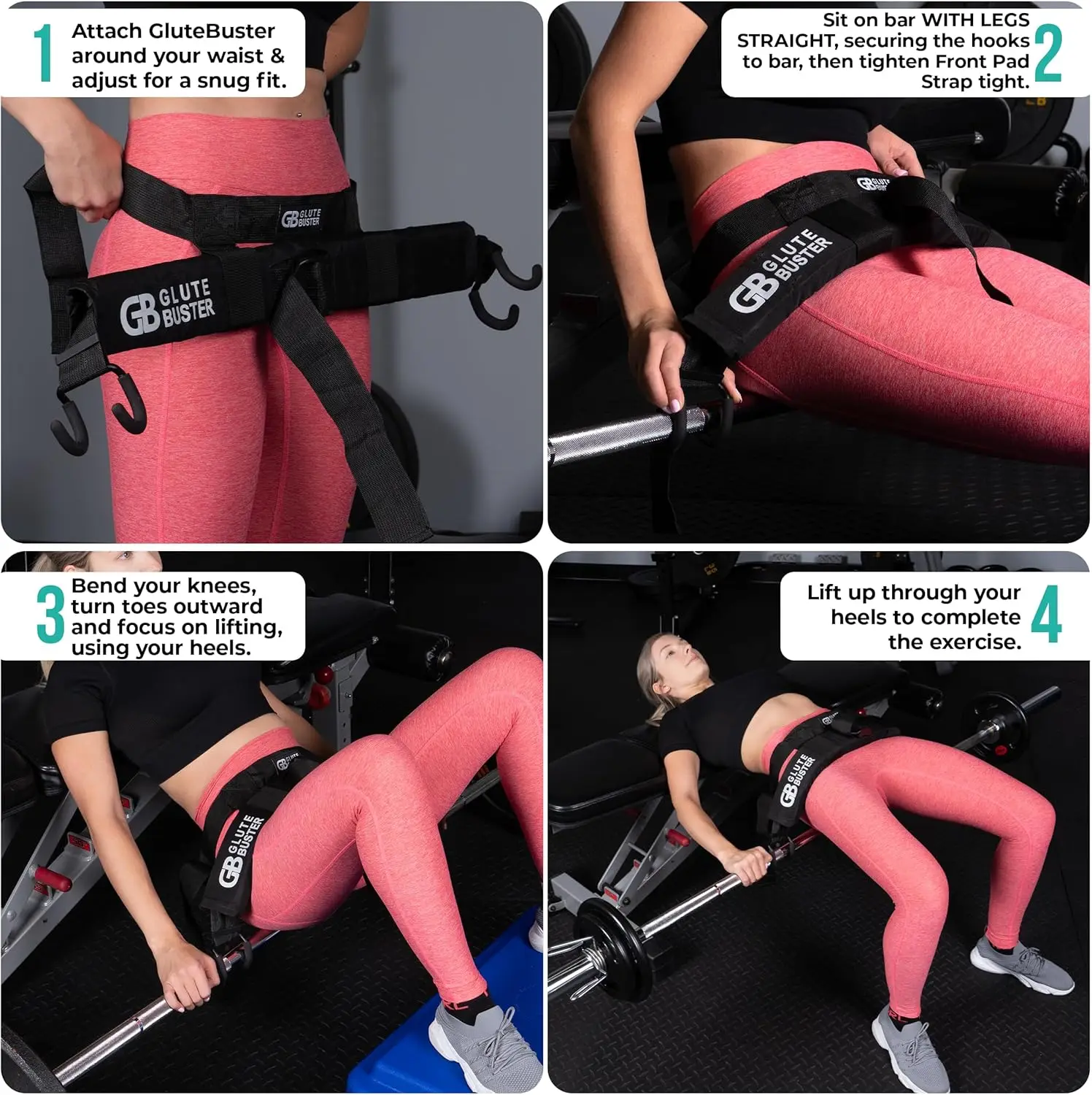 Pas Booty Enhancer Pas biodrowy do ciężarków Pas z hantlami do sprzętu do ćwiczeń pośladków biodrowych |   Hip Thrust B