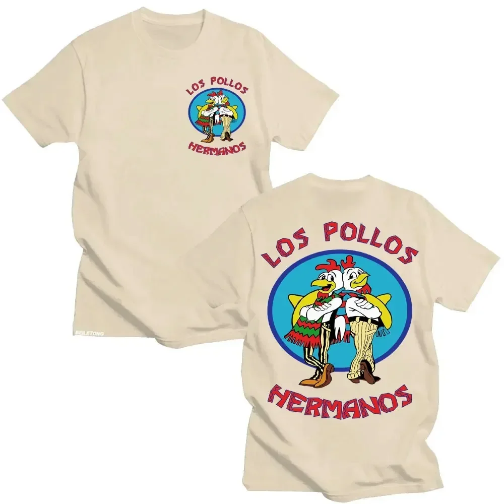 2026 Hip-Hop Streetwear Y2K T-Shirt TV-Serie Breaking Bad Los Pollos Hermanos Lustige Hühnerbrüder Herren Damen Beliebte T-Shirts Tops – Detail 9