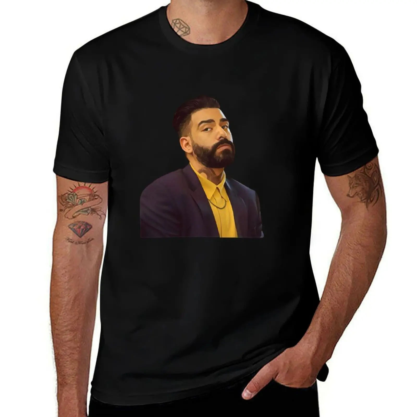 Rahul Kohli as Leo T-Shirt oversized plus sizes designer shirts t shirt for men