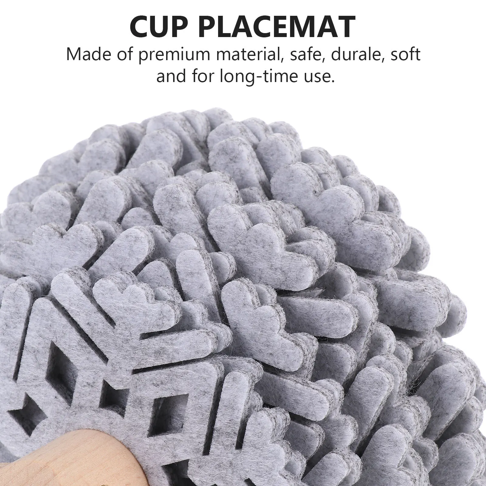 

1Set DIY Elk Cup Placemat Heat Insulation Table Mat for Home Kitchen Office Decor Creative Coaster Set Tabletop Decoration