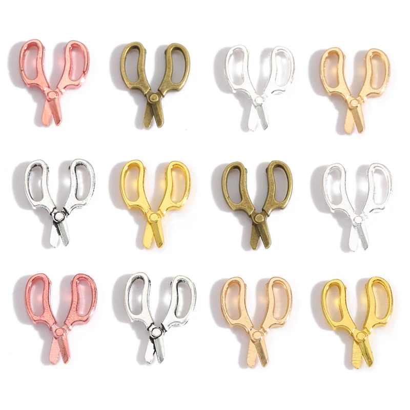 

100pcs Scissors Model 14.5*11mm Alloy Accessories Wholesale Suitable for Jewelry Making DIY Jewelry Accessories Wholesale J515