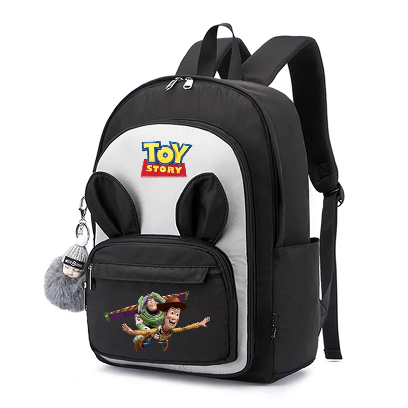 

Toy Story Woody Kids Backpack Primary Schoolbag For Girls Boys Waterproof Backpacks Children Orthopedics Rabbit Ears School Bags