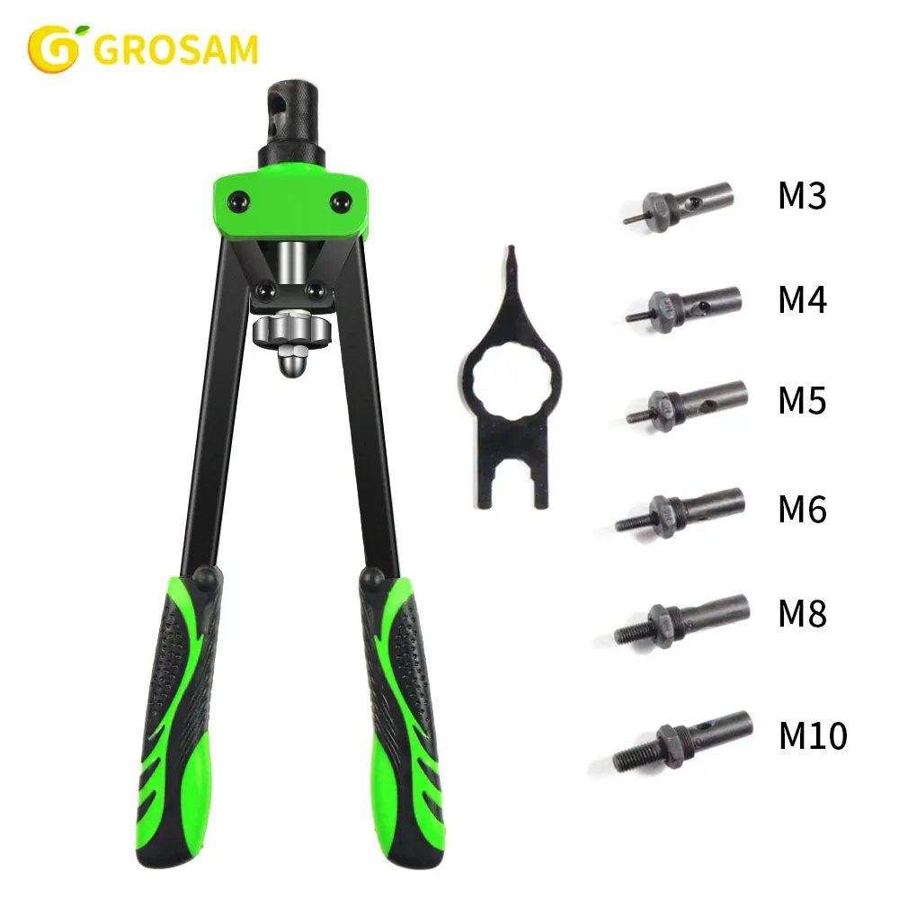 GROSAM Manual Rivet Nut Gun Nut For M3 M4 M5 M6 M8 M10 M12 nut