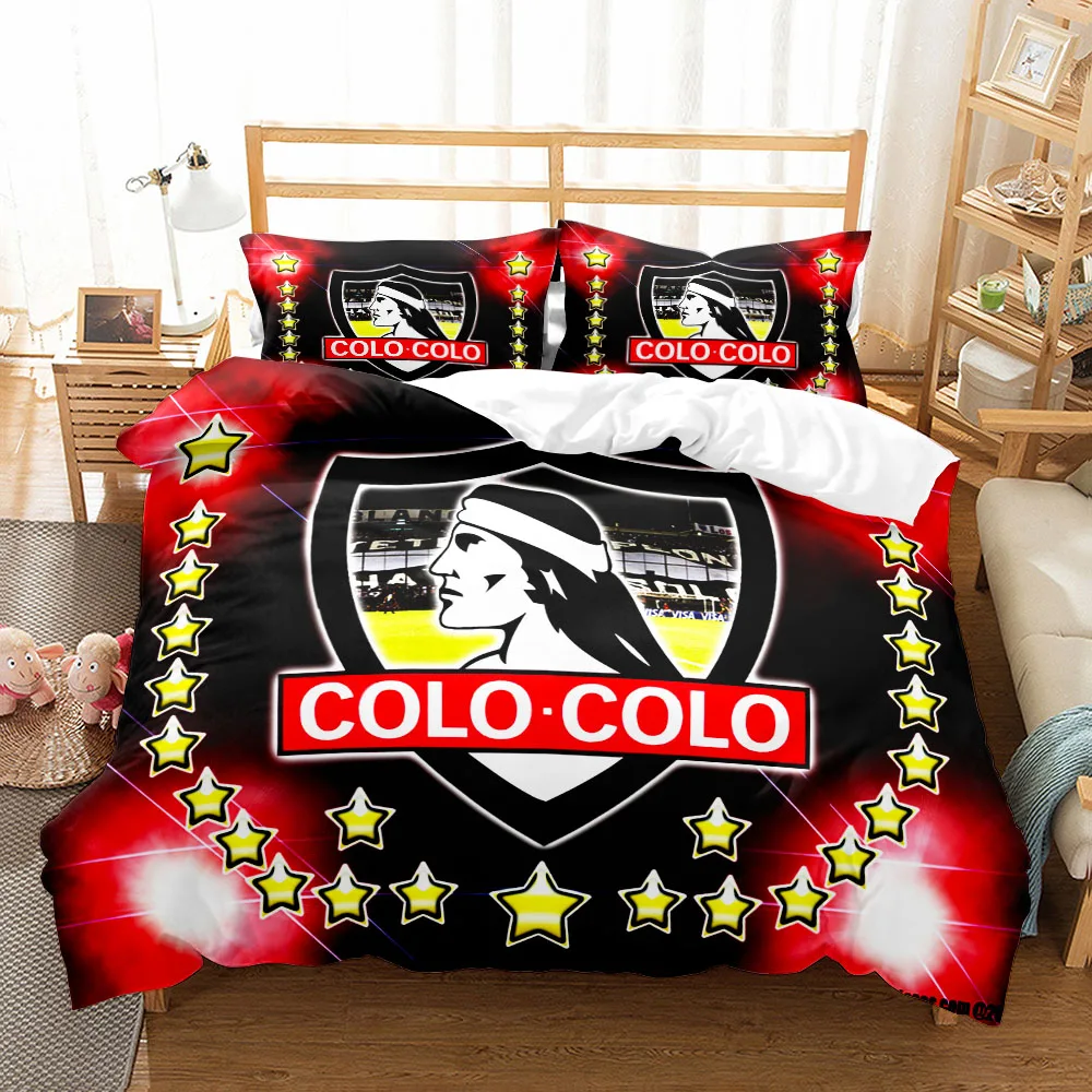 Unión Española Colo Colo Universidad Católica Football 2_3pcs Bedding Set Single Double Queen King Bed Linen Set Home Textiles