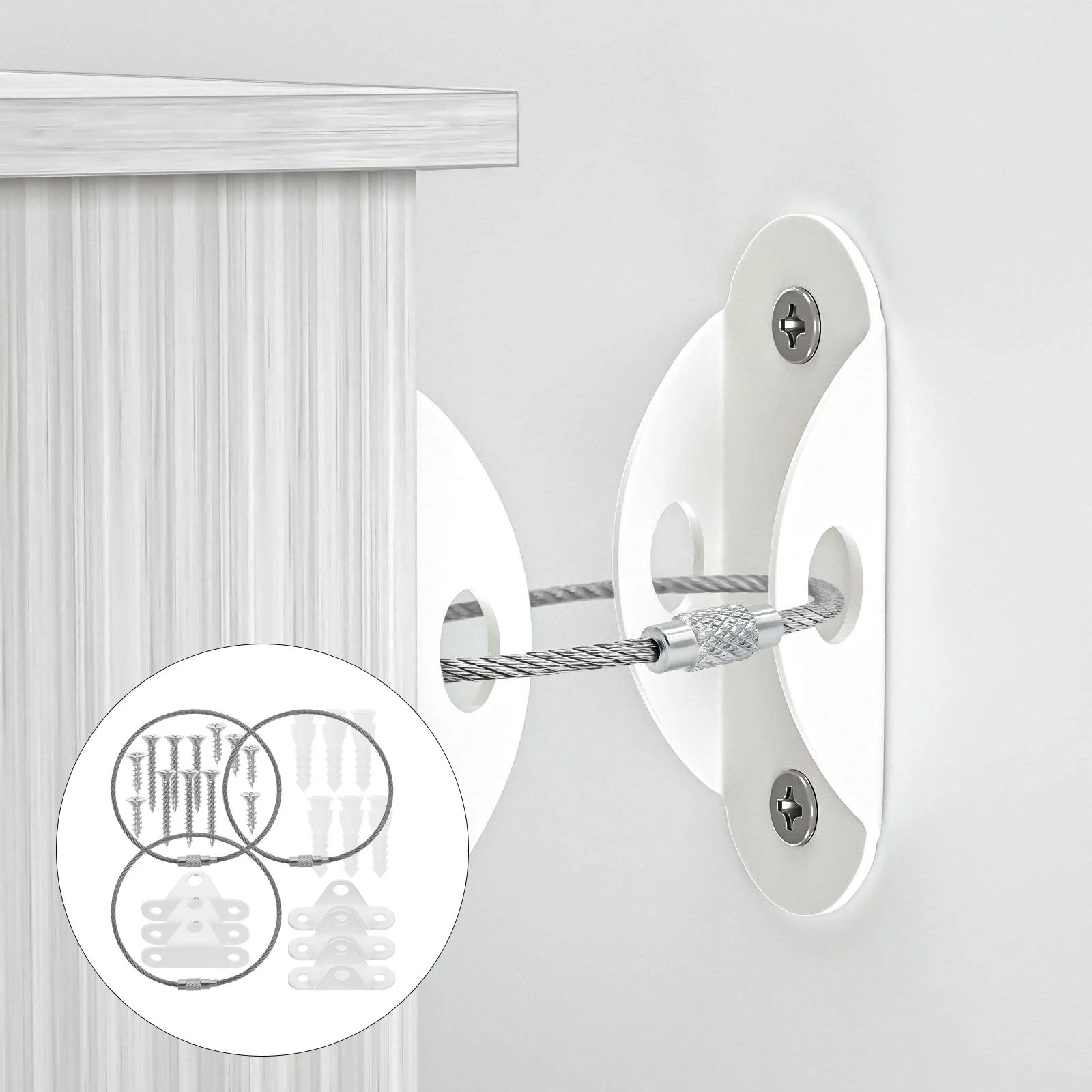 

3 комплекта мебельных ремней с защитой от опрокидывания, сверхмощный настенный анкер для защиты детей, безопасный монтажный комплект, предотвращение падения для шкафов