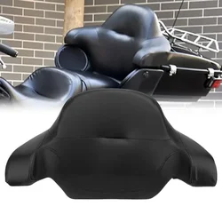 Black Motorcycle Chopped King Tour Pack Backrest Pad For Harley Touring Electra Glide Road King 2014-2022