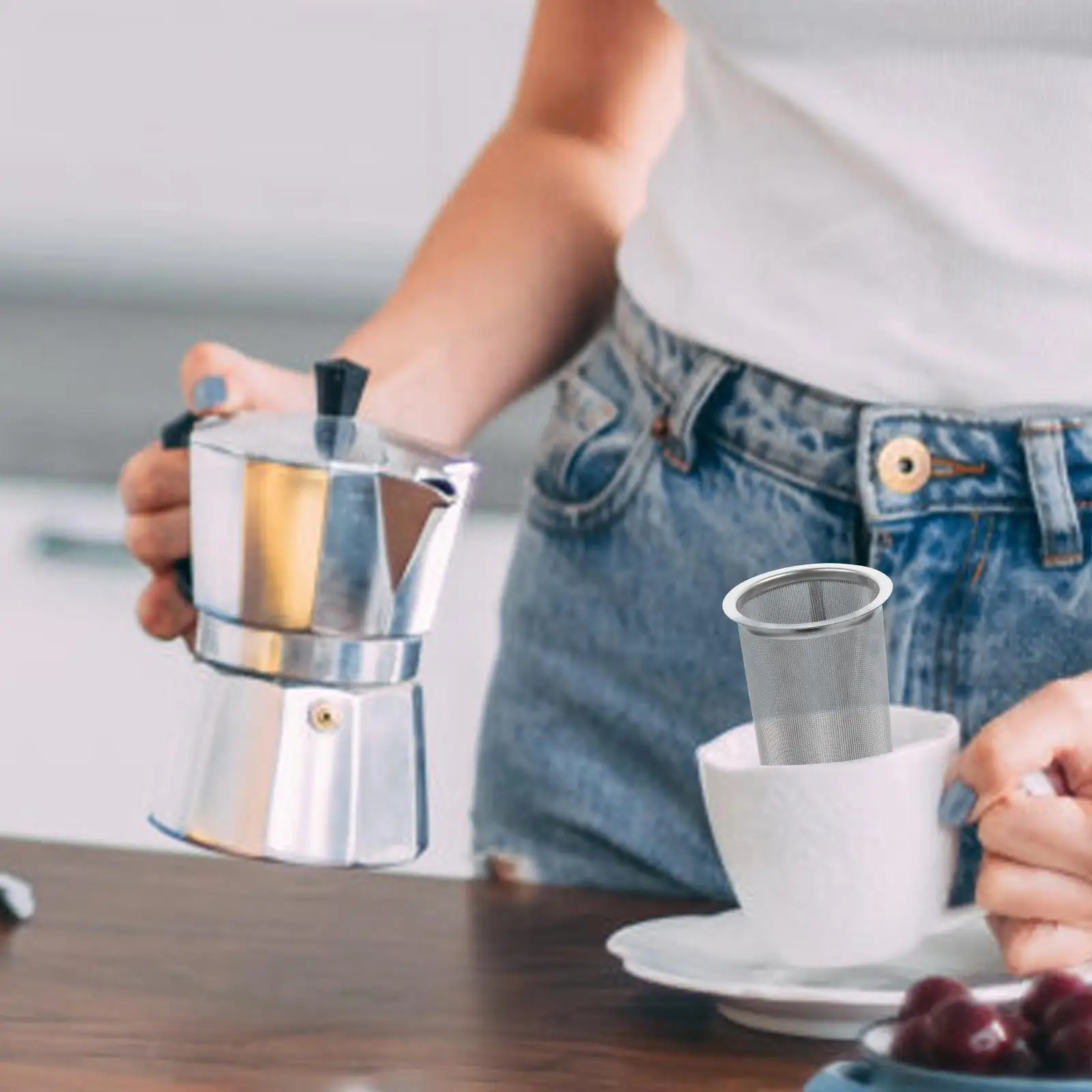 Stainless Steel Brew Coffee Filter Tea Infuser For Brew Coffee Maker Mason Jar Accessory Coffee Strainer Mesh Filter Coffee