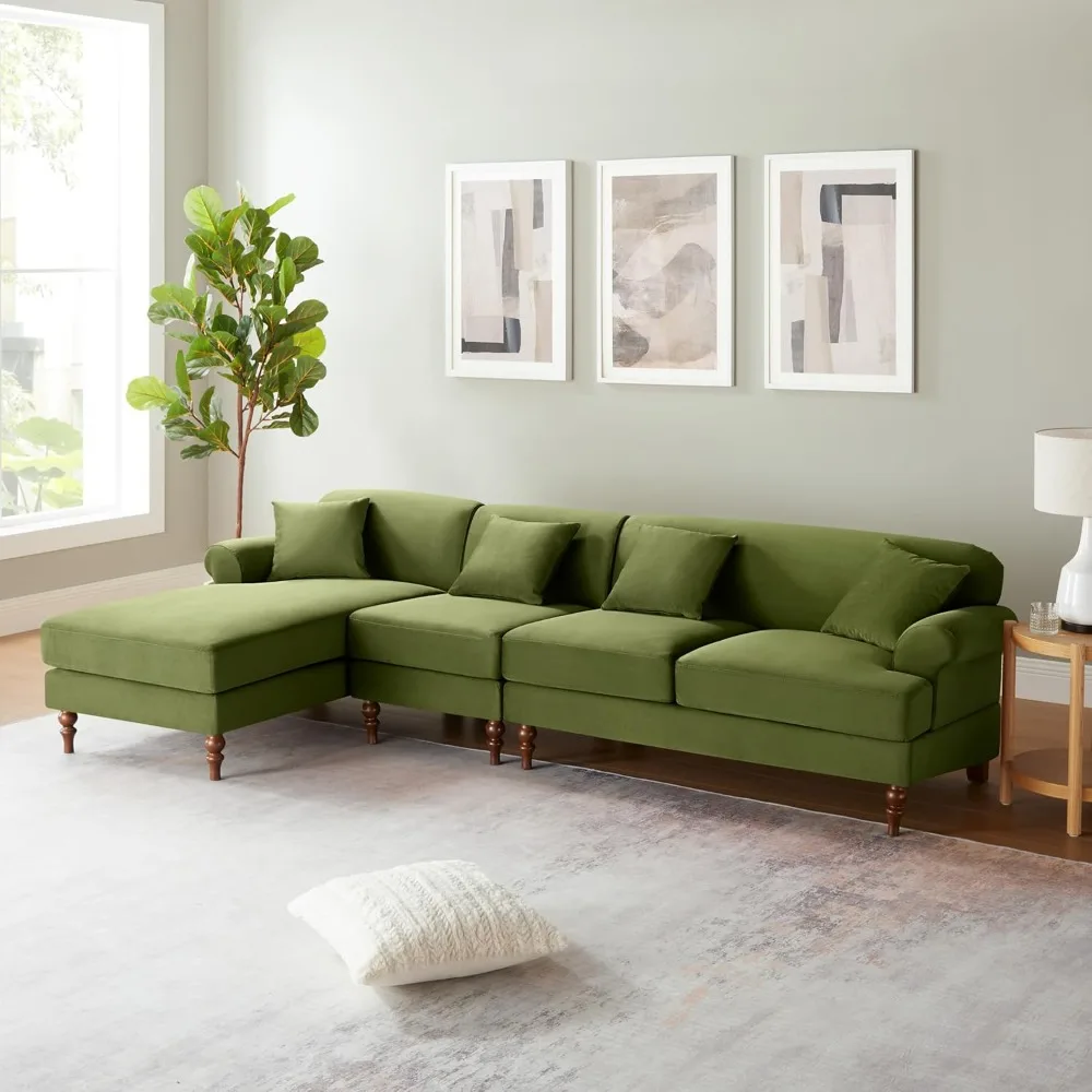 Modular Sectional Sofa, Oversized L-Shaped Couch Sofa for Living Room, 104.33