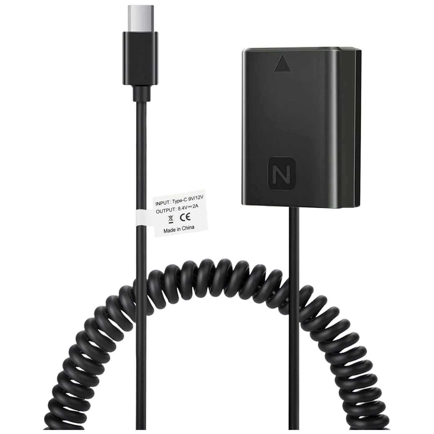 JavicTech NP-FZ100 A7III Dummy Battery Adapter for Sony Alpha A7IV A6600 A7SIII A7C A1 FX3 A7R3 A7R IV, A9 A9R A9S Cameras