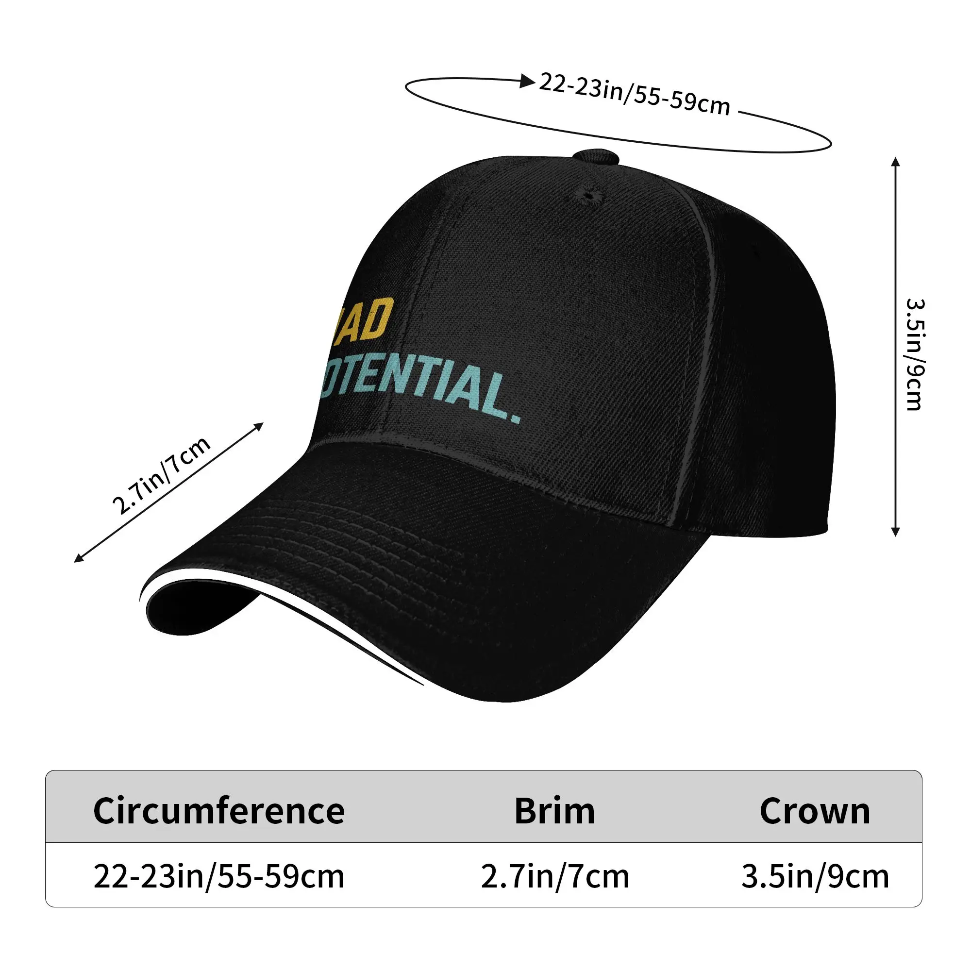 I Had Potential Quote Casual Baseball Cap Spring Project Hail Mary Trucker Hat Sun Visor Hats Unisex-Teens Fitted Baseball Caps