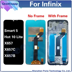 For Infinix Smart 5 / Hot 10 Lite X657 X657C X657B LCD Display Touch Screen Digitizer Assembly Repair Parts Replacement