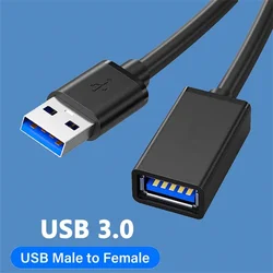 0.5/1/2/3/5M USB Extension Cable 3.0 Data Cord For PC Smart Laptop TV SSD USB Male to Female Computer Camera Printer Connector