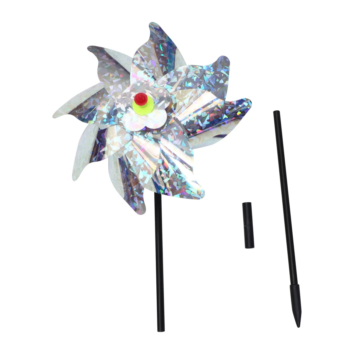

2Sets Bird Scater Garden Windmill Shape Repellent Tool Durable PVC Pet Material Yard Decoration Household Wind Animal