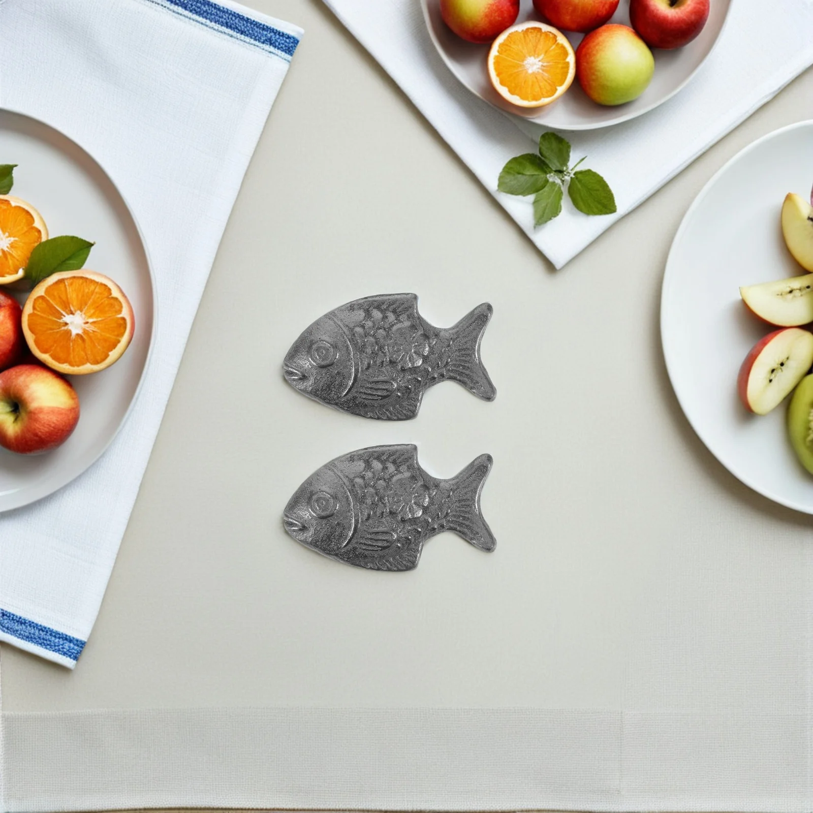 Herramienta de cocina de pescado de hierro fundido, suplemento de hierro Natural para atletas veganos, herramienta de cocina multiusos para embarazo de anemia, 2 uds.
