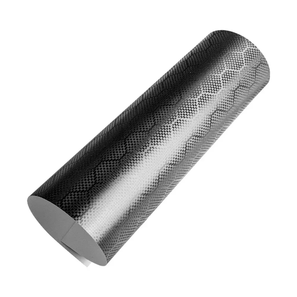 

3D Carbon Fiber Vinyl Diamond Forged Black Decal Waterproof Self-adhesive Flexible Scratch Resistant Car Body Motorcycle Kit