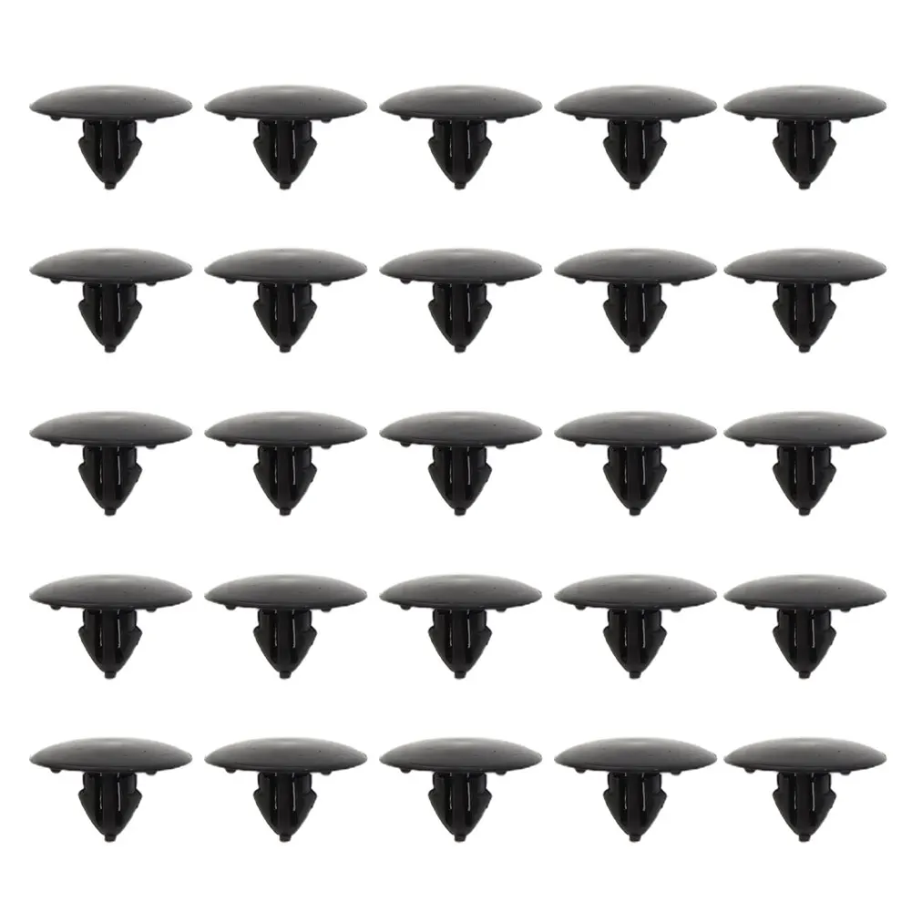 

25 Pcs Hood Insulation Retainer Clips Fastener For Toyota 90467-09050 17/64” (7mm) Hole / Stem Length 10mm / Head Diameter 25mm