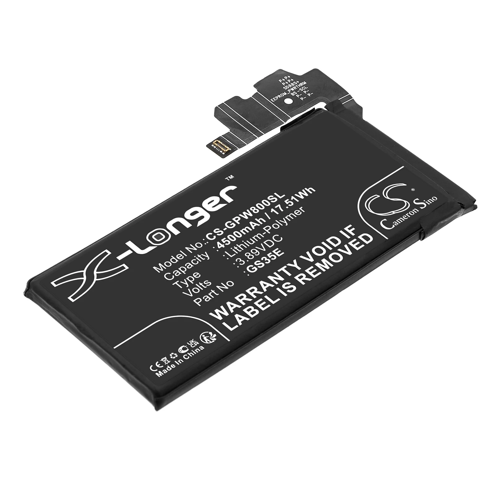 Cameron Sino 3.89V 4500mAh Mobile, SmartPhone Battery GS35E, G949-00574-01 for Google Pixel 8, GKWS6, G9BQD +TOOLS
