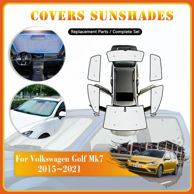 

Car Sunshade Covers For VW Volkswagen Golf 7 Mk7 Golf7 2015~2021 Sunscreen Window Coverage Pad Front Rear Sun Shades Accessories