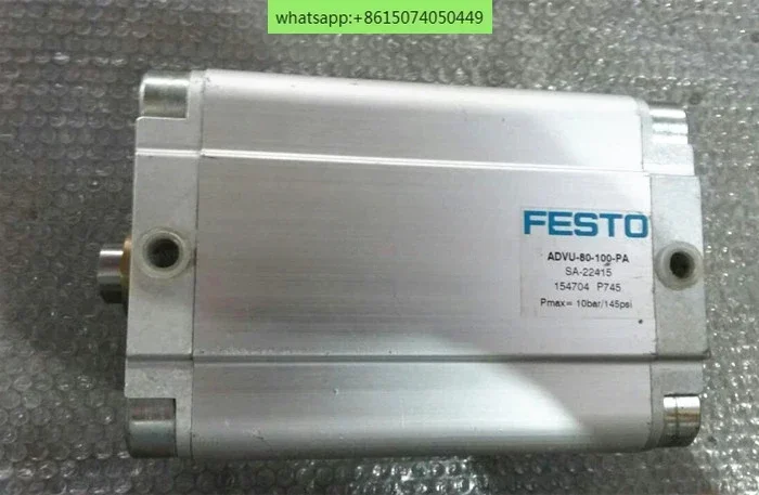 FESTO Cylinder ADVU-80-100-PA 154704 New unpackaged, slightly scratched appearance