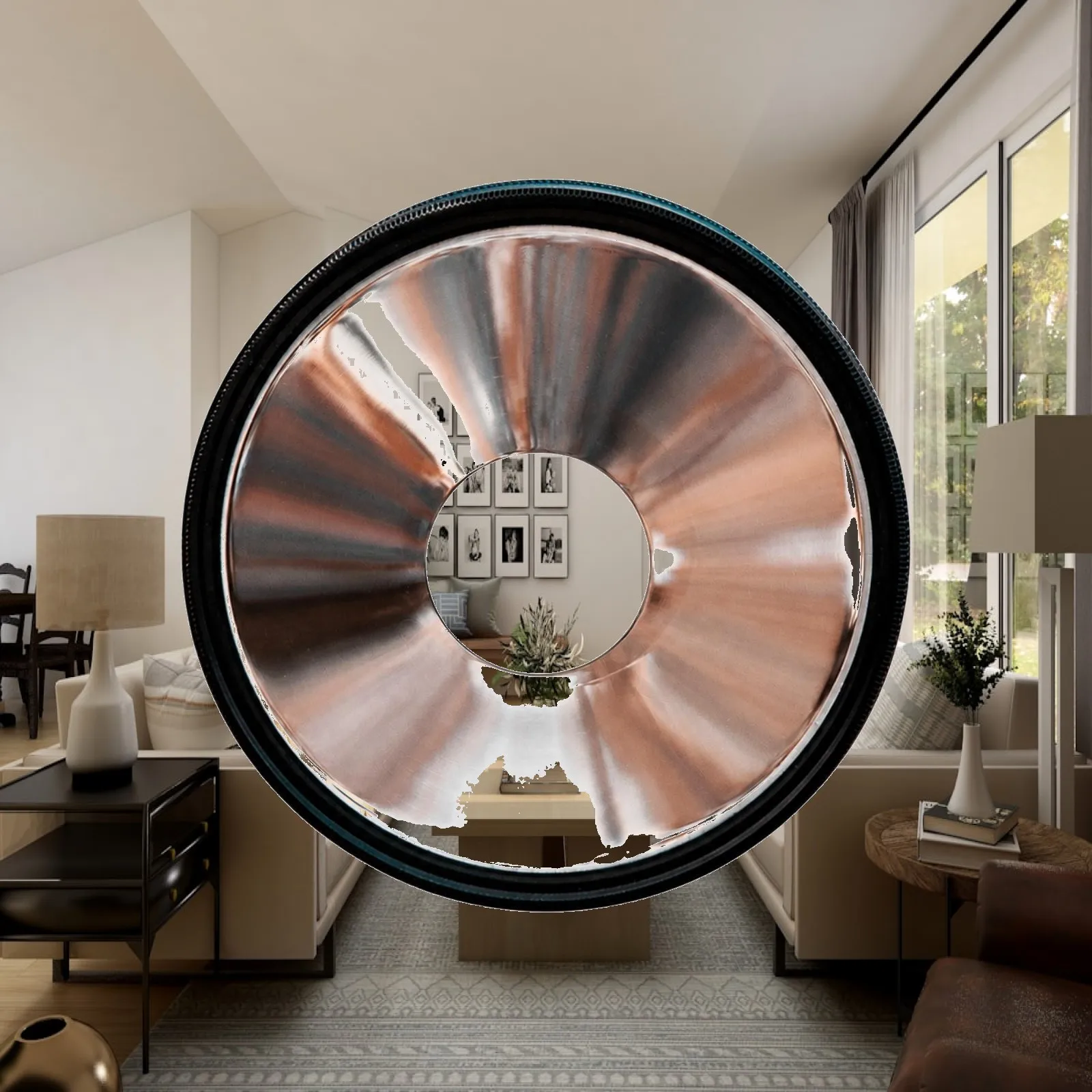 Vortex Shine Circle Camera Lens Accessory for Experimental Photography with Metal Frame and Glass Optics Design