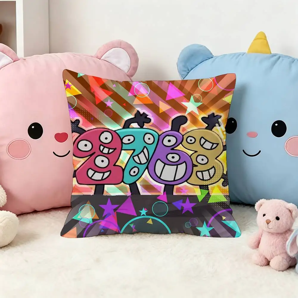 BFDI B-Battle for Dream Island Square Pillow Case Multi Sizes For Car Home Bedroom Decor Custom Valentine Gifts