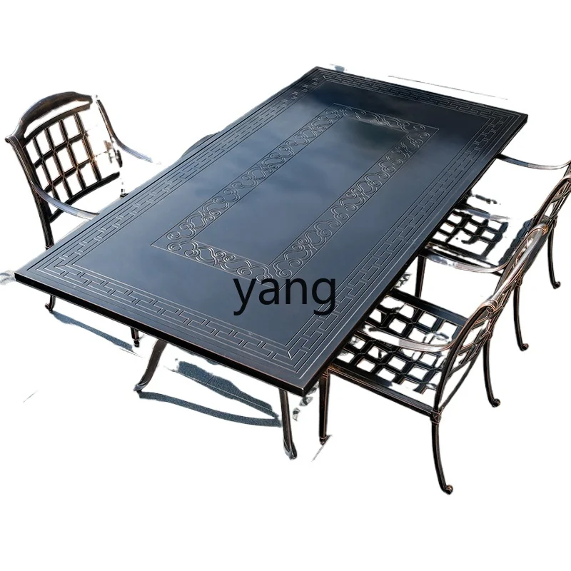 

CX Outdoor High-End Cast Aluminum Table and Chair Courtyard Garden Leisure Alloy Outdoor Balcony Waterproof and Sun Protection