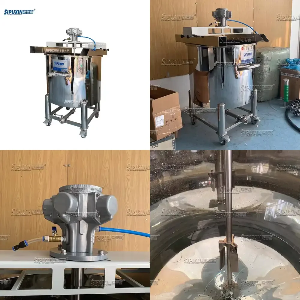

New Arrival 1.5HP IBC Mixer Pneumatic Dispersing Mixer Explosion-proof Mixing Paddles Use with IBC Tanks