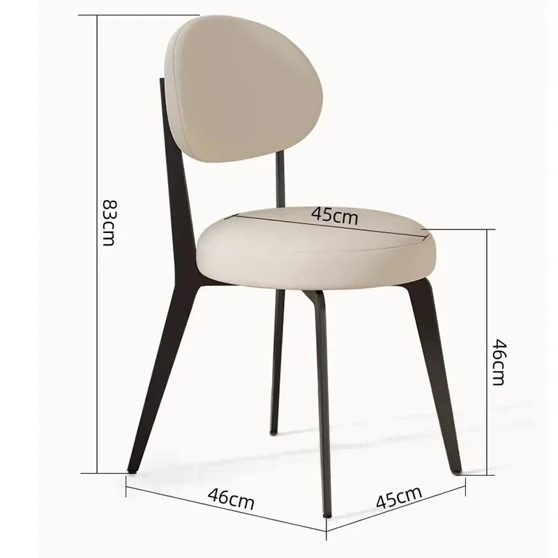 Luxury Trendy Dining Chairs European Modern Nordic Simple Dining Chairs Beautiful Minimalist Chaises Salle Manger Home Furniture