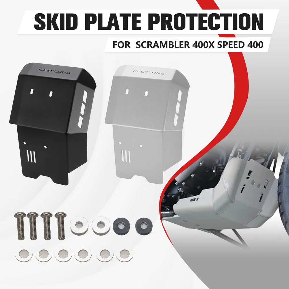

FOR Scrambler 400 X Speed400 2024-2025-2026 Motorcycle Engine Chassis Protection Cover Chassis Under Guard Skid Plate Speed 400