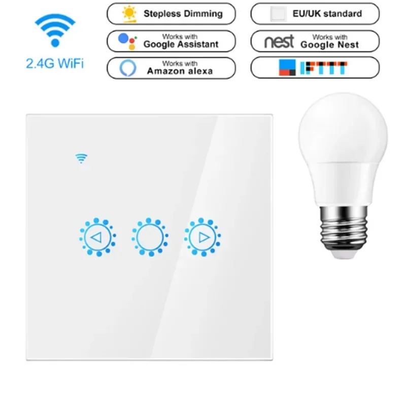 Smart Dimmer Switch for Home Automation Works with Alexa Google Tmall