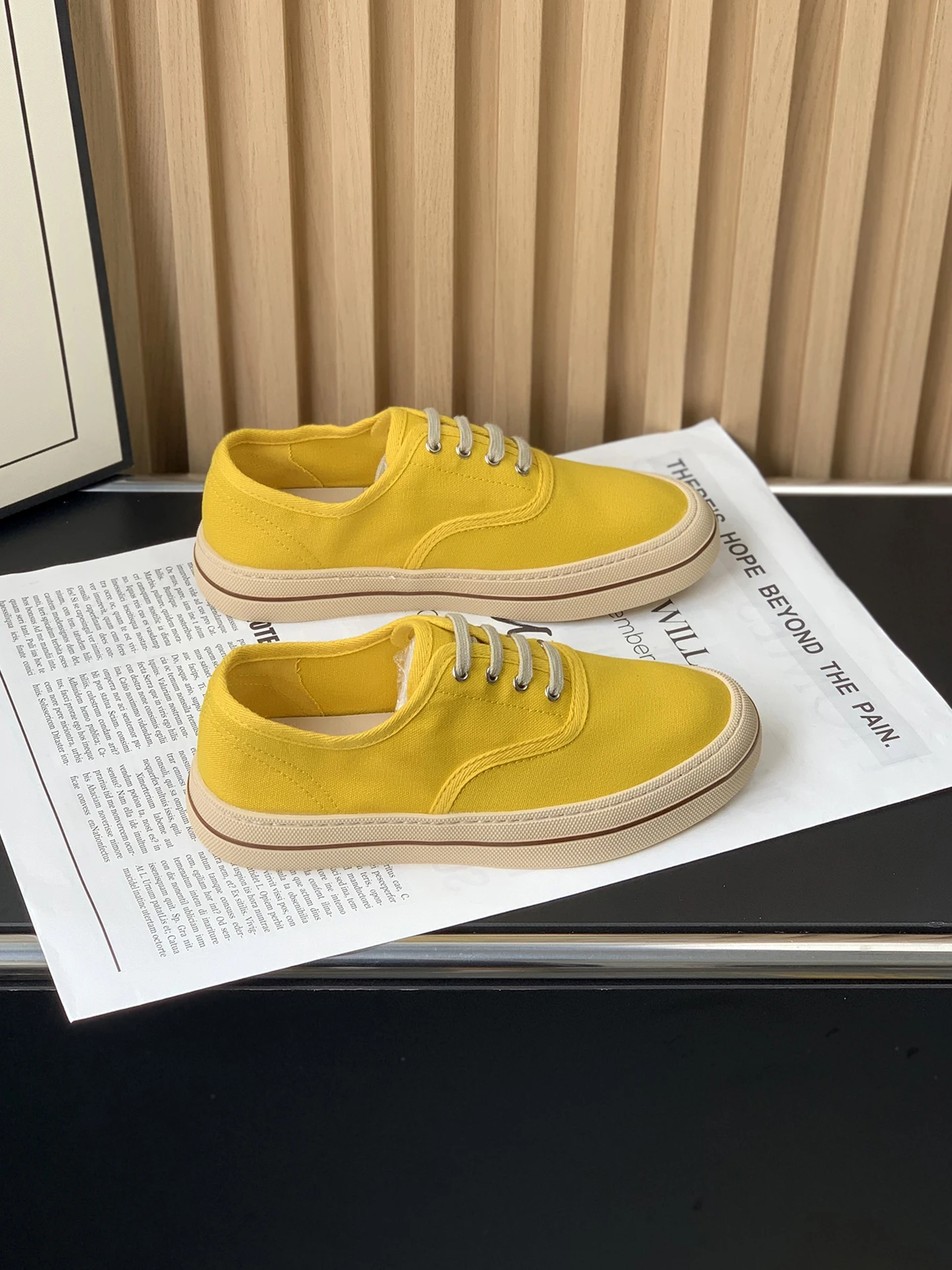 chaussures-en-toile-jaunes-pour-femmes-style-coreen-bout-rond-semelle-epaisse-decontractees-basses-polyvalentes-a-enfiler-nouvelle-collection-printemps-ete