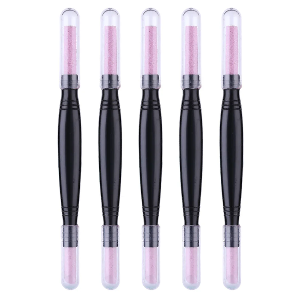 5 Pcs Nail Tools for Quartz Pen Grinding Polisher Trimmer File Cuticle Remover Manicure Stone