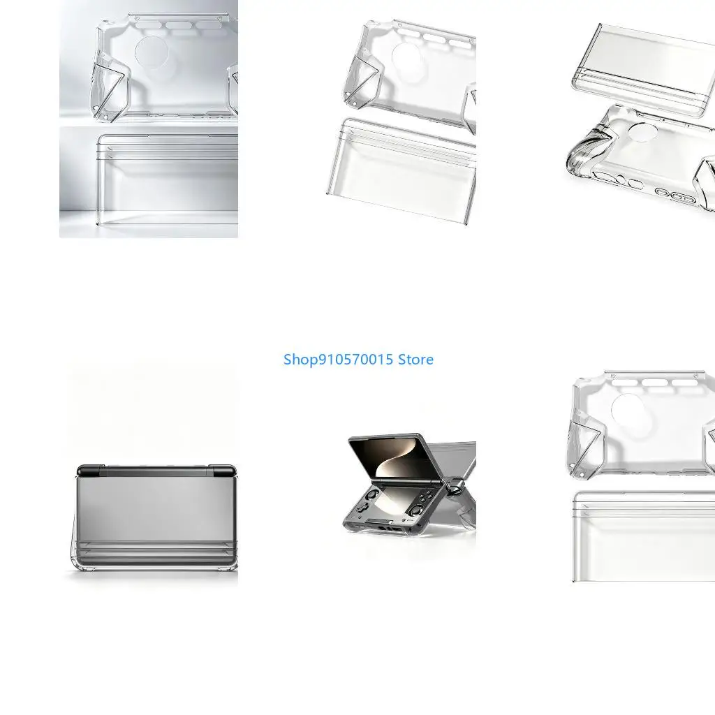 B95C Daily Carry Shell with Transparent Finish and Grip for AYN